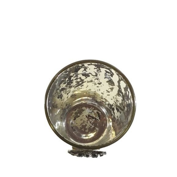 Hallmark silver Glass Candle Holder - Picture 4 of 5